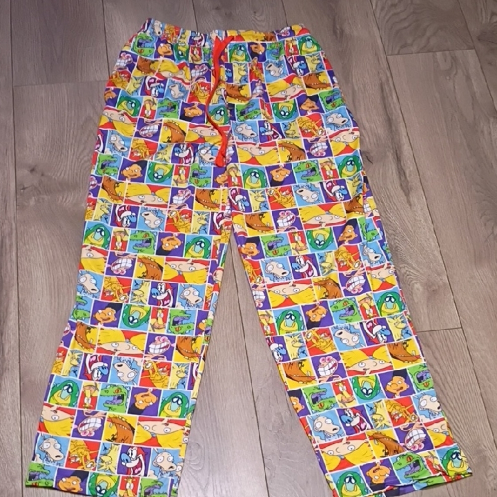 Nickelodeon Colorful Cartoon‎ Print Pajama Bottoms